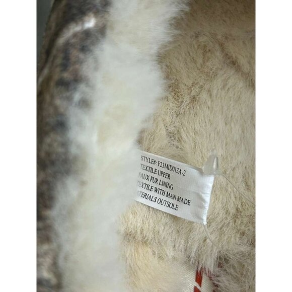 New With Box 26 BoneZZZ Mens Size 10 Camouflage Faux Fur Lined Moccasin Slippers - Picture 11 of 12